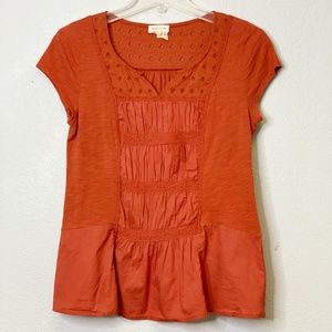 Anthopologie Meadow & Rue Short Sleeve Top